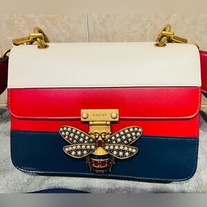 ⭐️Authentic Gucci Calfskin Queen Margaret Bling for Love bag NWT